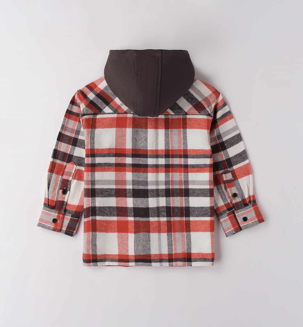 Camicia a Quadri con Cappuccio per Bambino