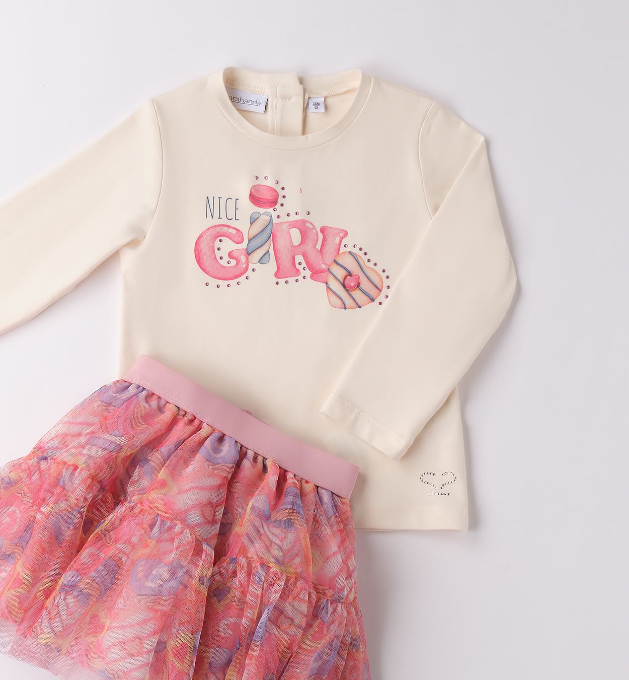 Completo bambina con gonna