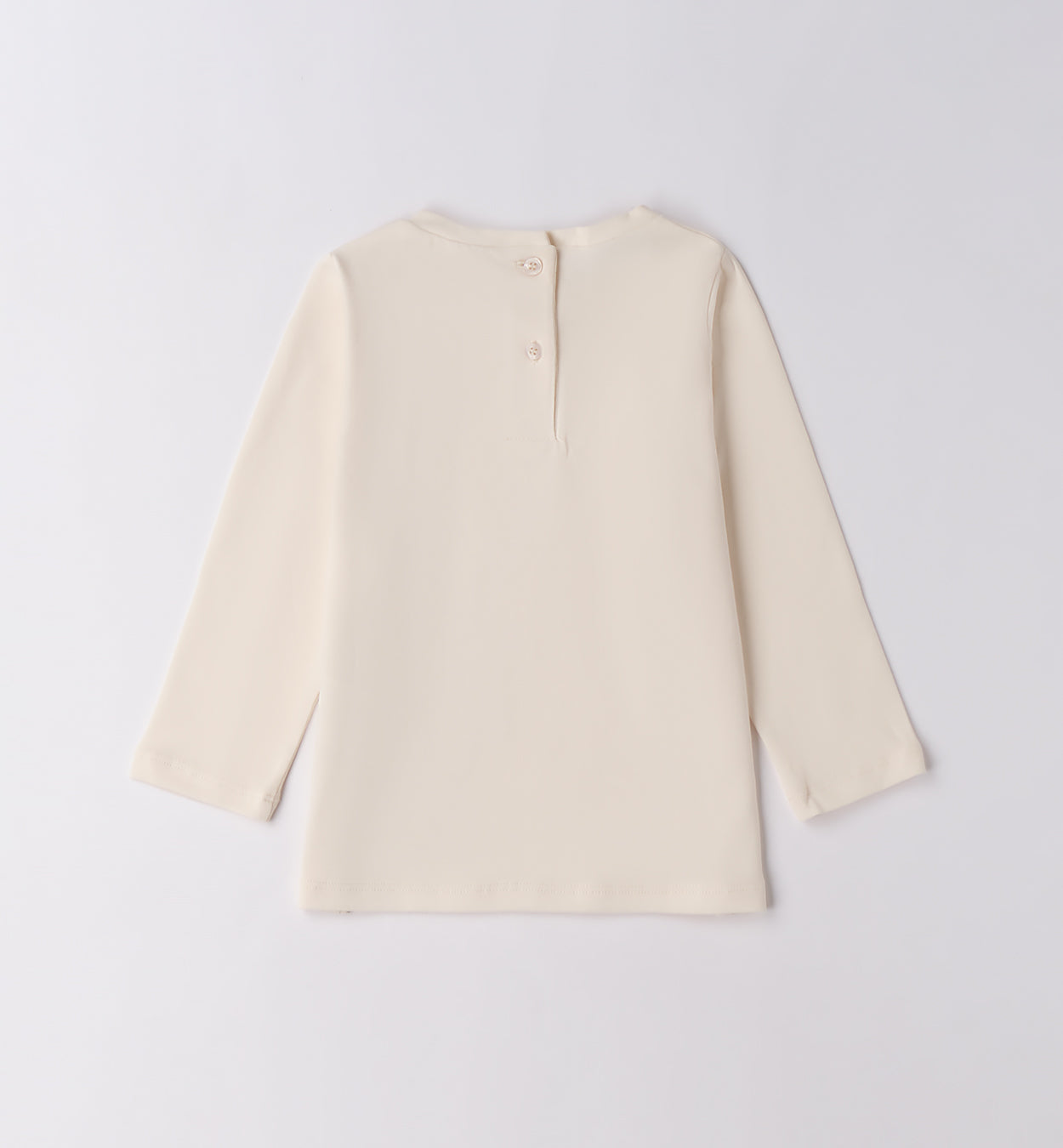Maglietta beige a maniche lunghe