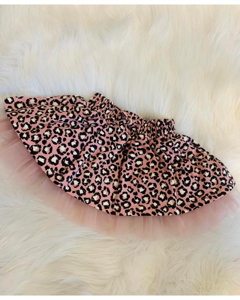 gonna , Gonna maculato con tulle rosa per neonata da 6mesi a 24mesi Y-Clù YN20773 - BabyBimbo 0-16, abbigliamento bambini