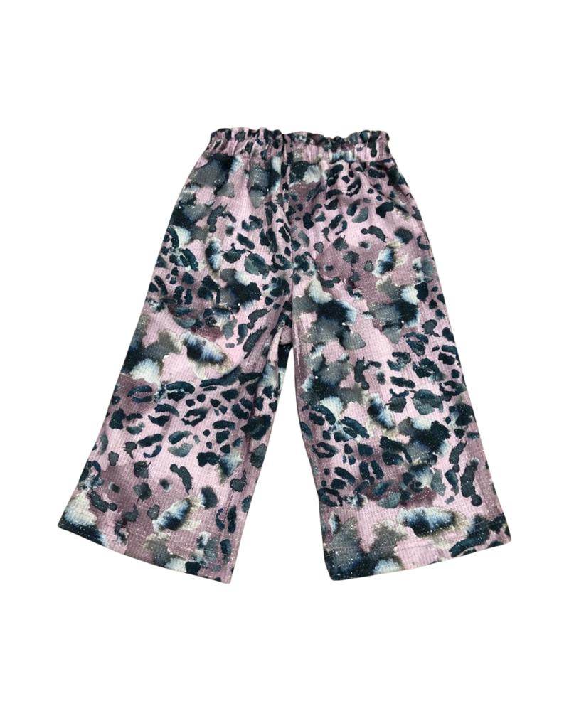 Pantalone Maglia maculato per bambina da 3anni a 7anni Paris Hilton PHBTR4320 - OOPS by BabyBimbo 0-16