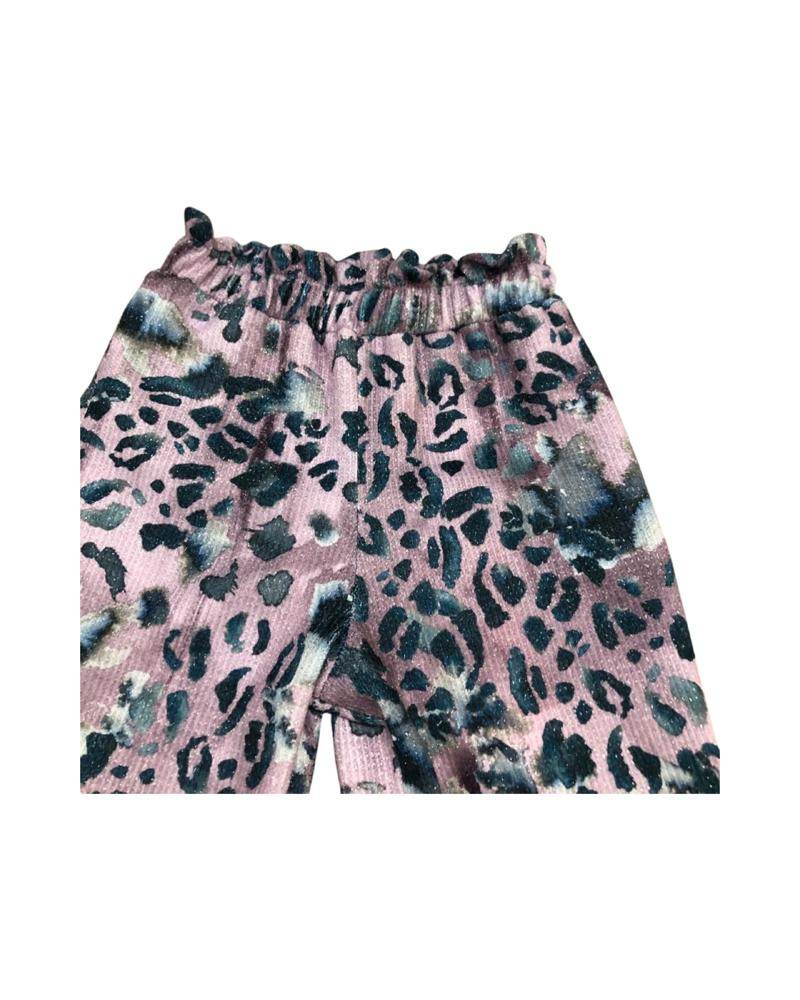 Pantalone Maglia maculato per bambina da 3anni a 7anni Paris Hilton PHBTR4320 - OOPS by BabyBimbo 0-16