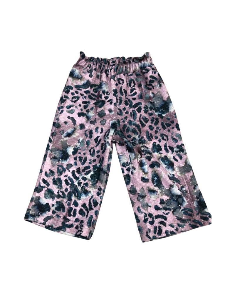 Pantalone Maglia maculato per bambina da 3anni a 7anni Paris Hilton PHBTR4320 - OOPS by BabyBimbo 0-16