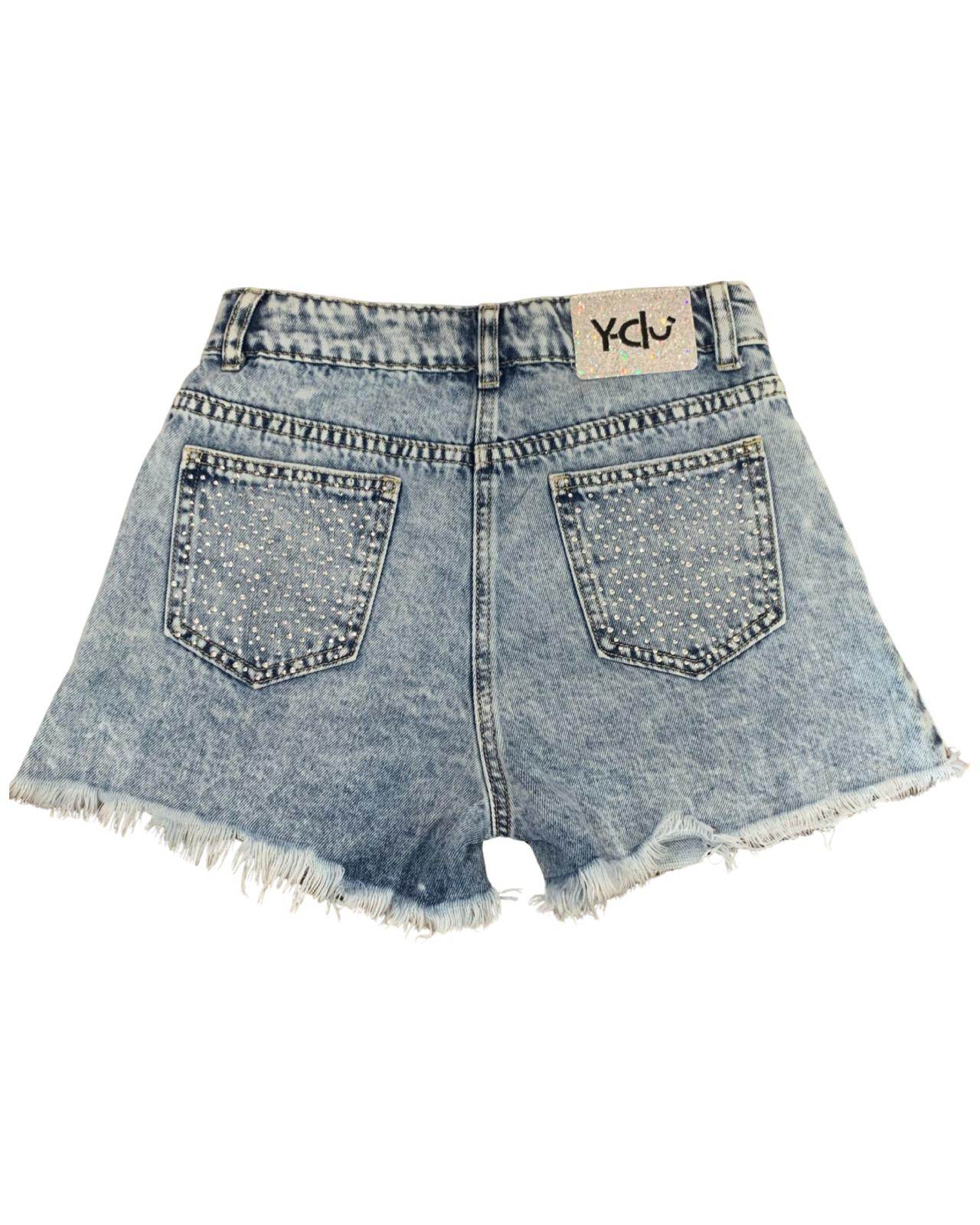 Pantalone corte per ragazza da 8 a 16 anni Y-Clù Y21111 - OOPS by BabyBimbo 0-16