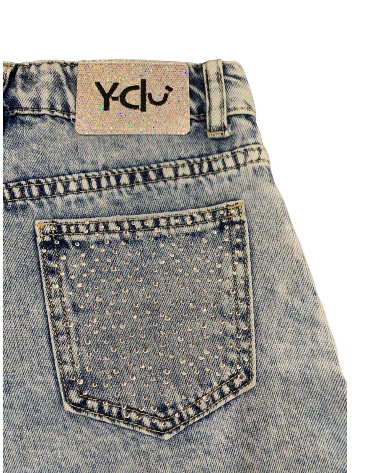 Pantalone corte per ragazza da 8 a 16 anni Y-Clù Y21111 - OOPS by BabyBimbo 0-16