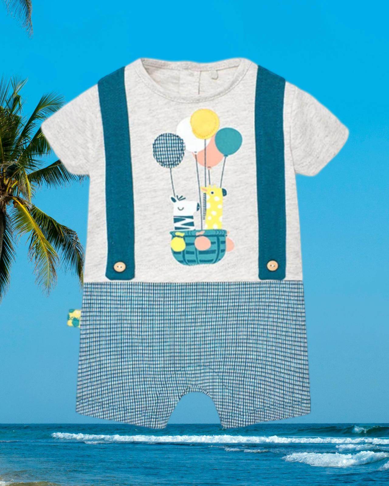 Tutina corta colorato Per Bambino Boboli 138215 - OOPS by BabyBimbo 0-16