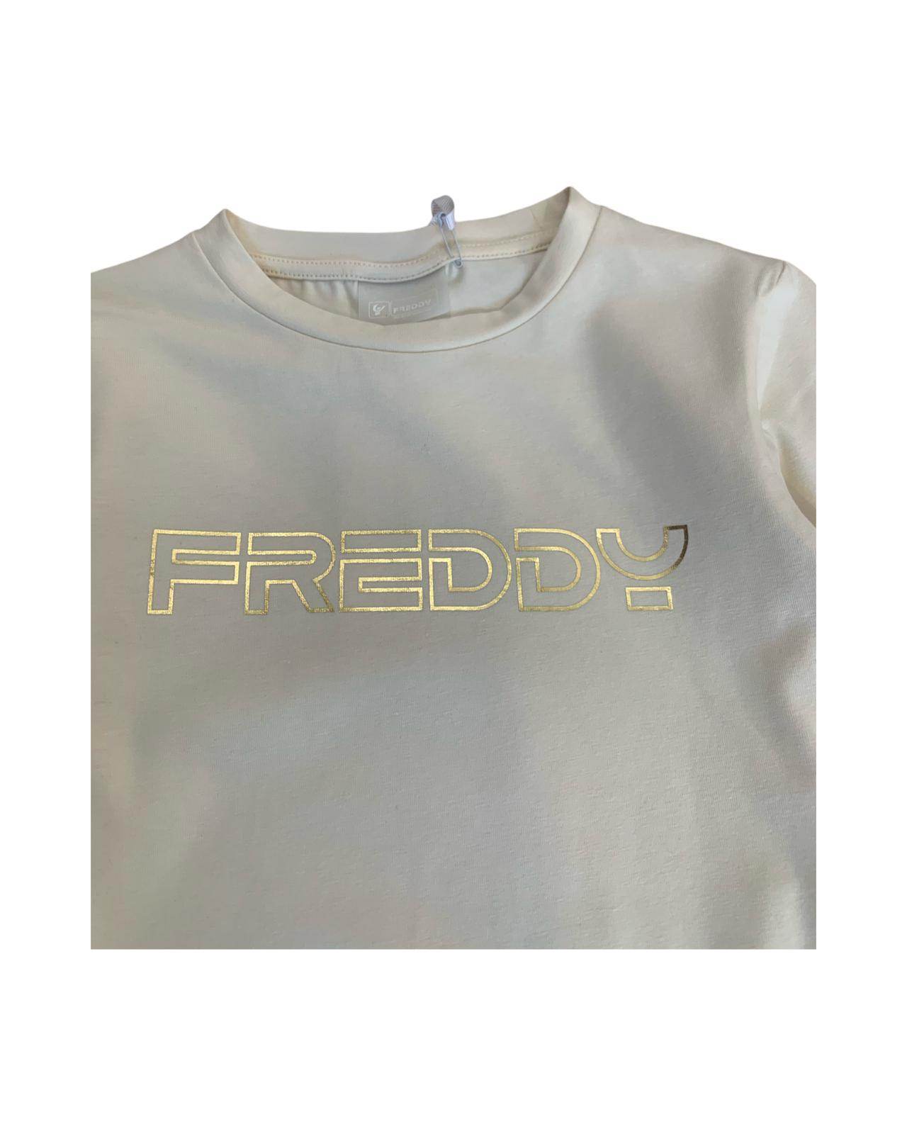 Maglietta ecru per Ragazza da 8 a 16 anni FREDDY FR1870 - OOPS by BabyBimbo 0-16