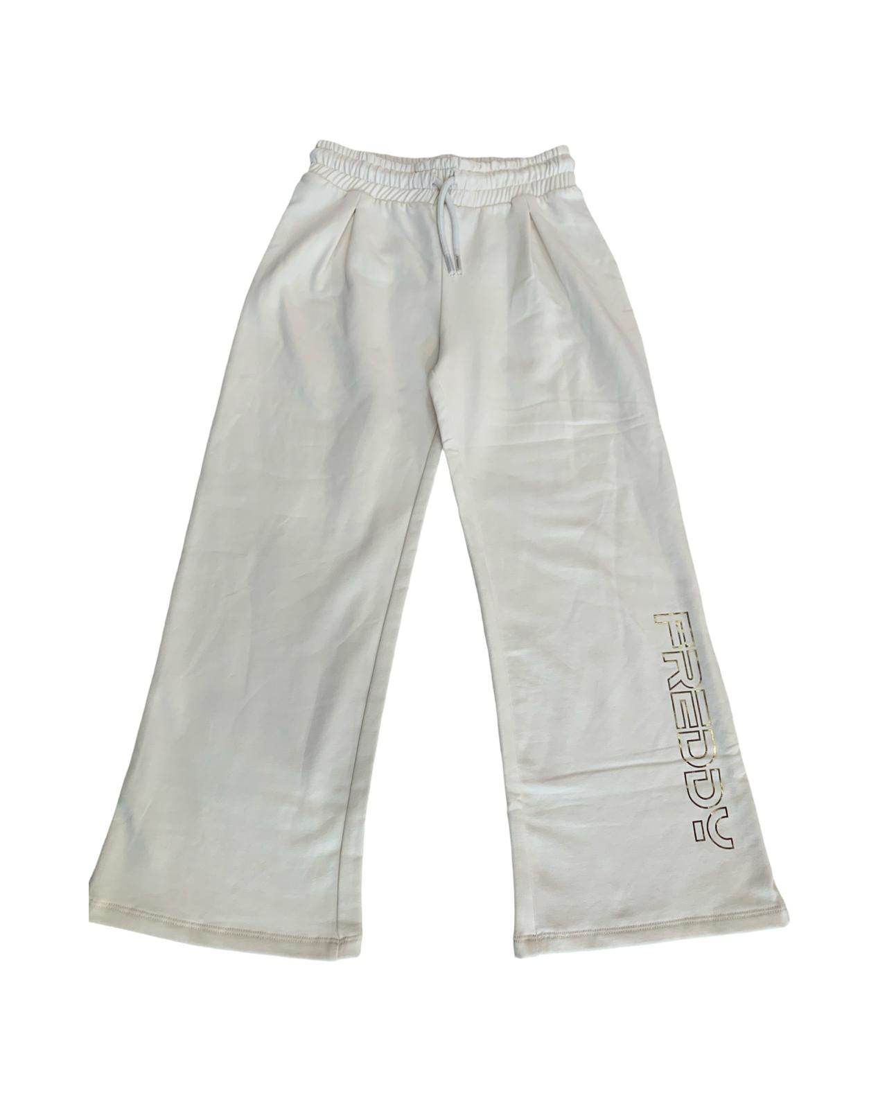 Pantalone largo ecru per Ragazza da 8 a 16 anni FREDDY FR1862 - OOPS by BabyBimbo 0-16