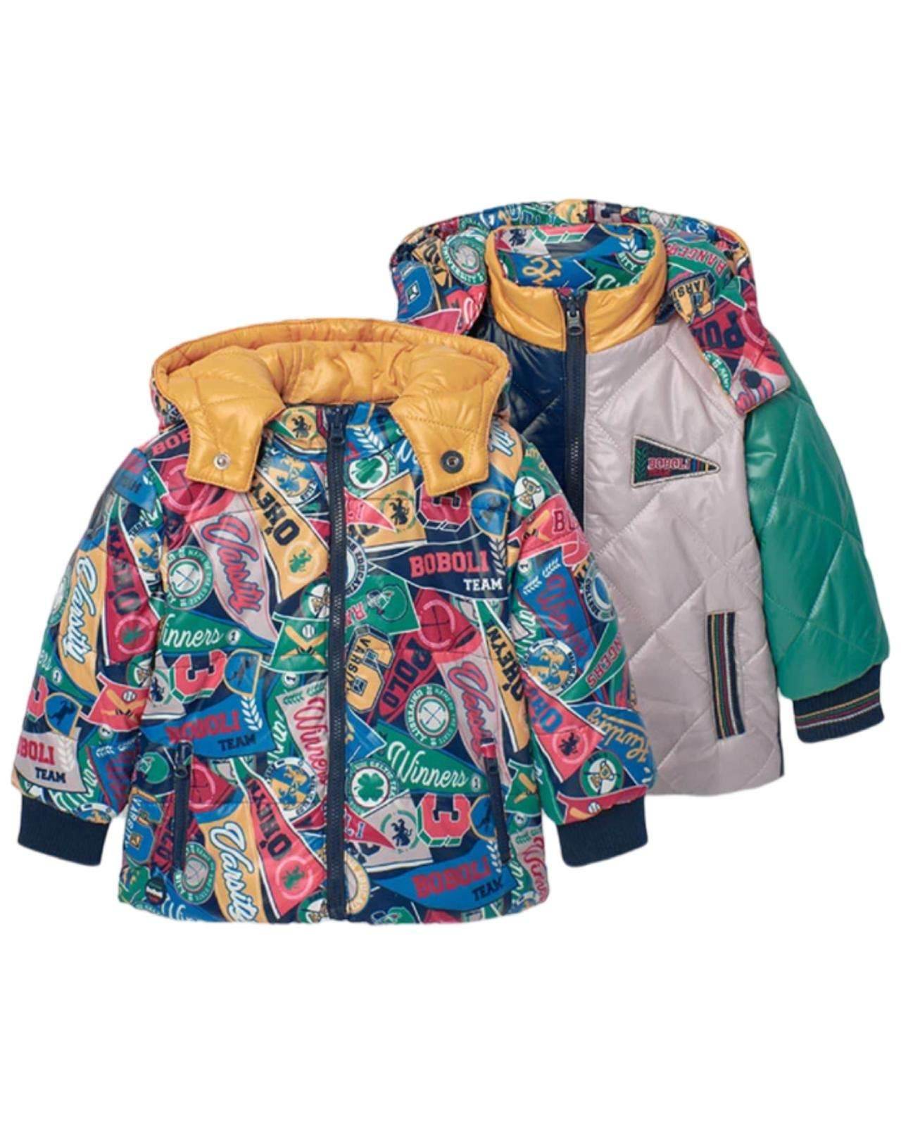 Parka reversibile stampata per Bambino da 12mesi a 8anni Boboli 309169 - OOPS by BabyBimbo 0-16