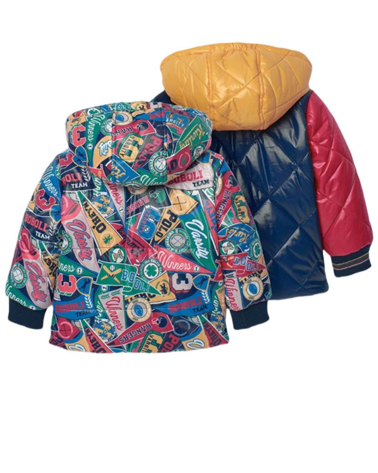 Parka reversibile stampata per Bambino da 12mesi a 8anni Boboli 309169 - OOPS by BabyBimbo 0-16