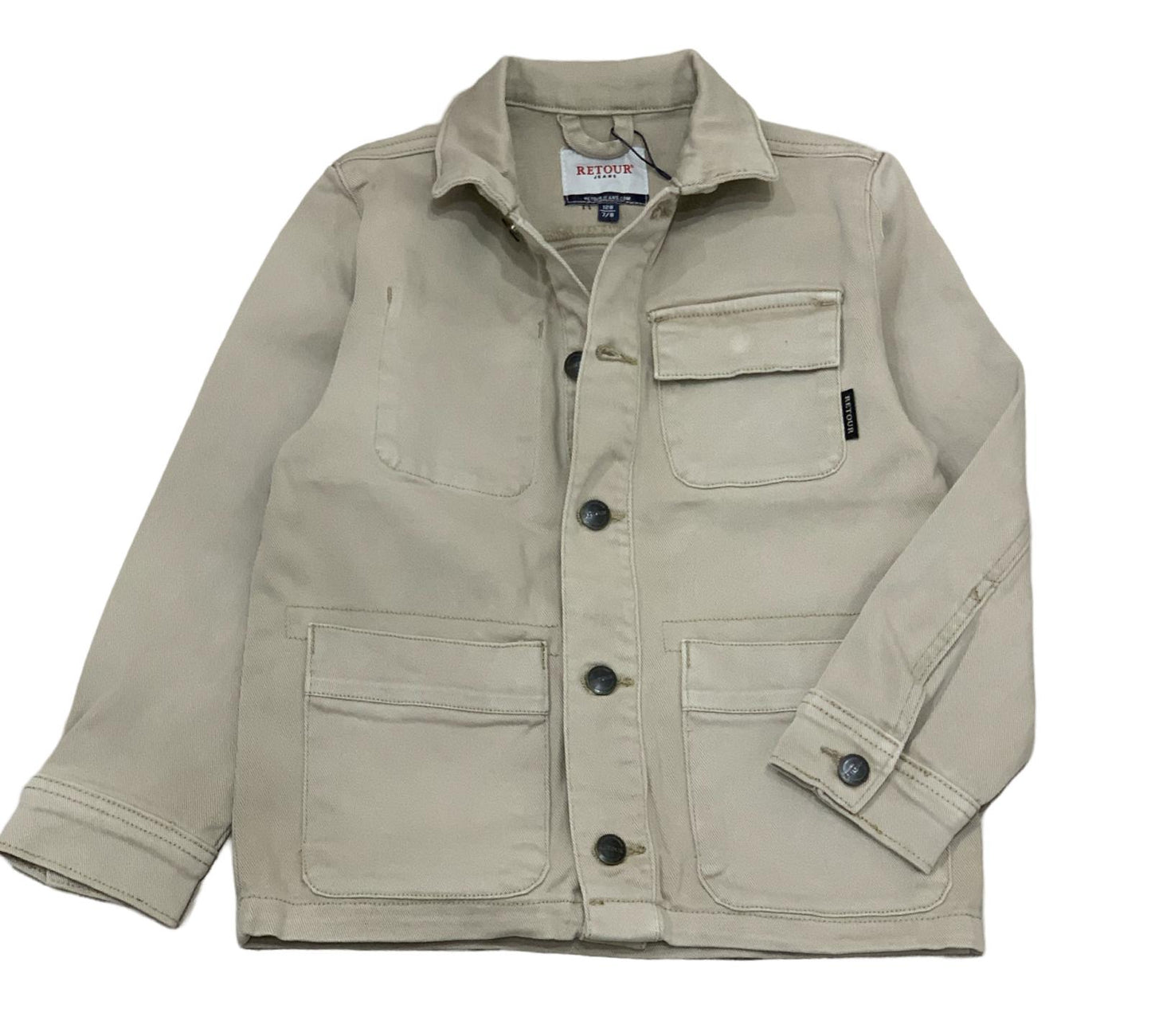 GIUBBOTTO DENIM BEIGE RETOUR RJB-051-605