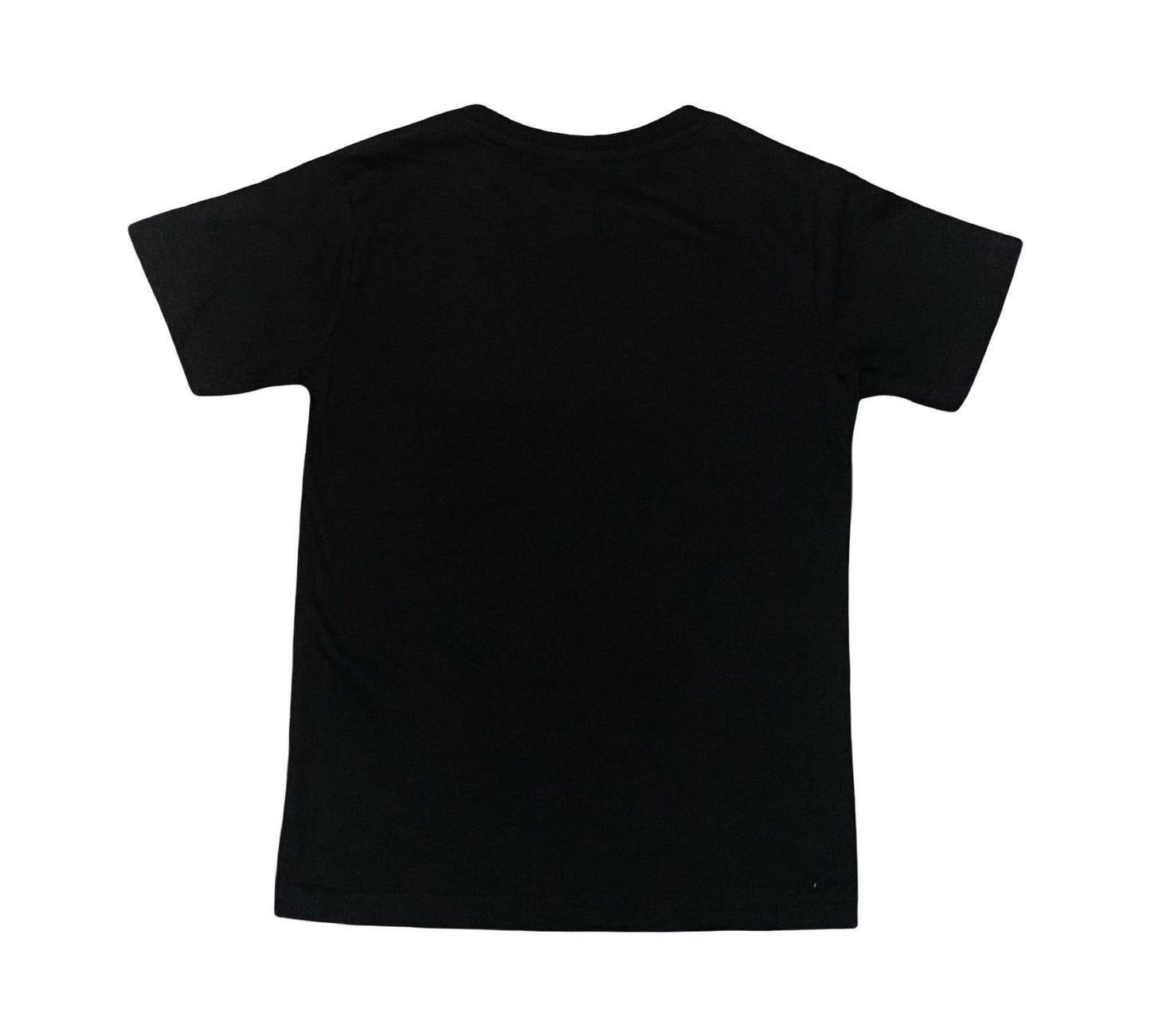 Maglietta Nera Unisex Bambini 2-14 Anni – Stampa Coniglio Buffo Stile Labubu