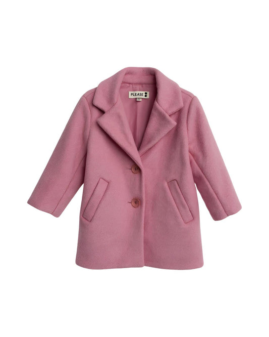 Cappotto Rosa Foderato Bambina | Elegante e Casual