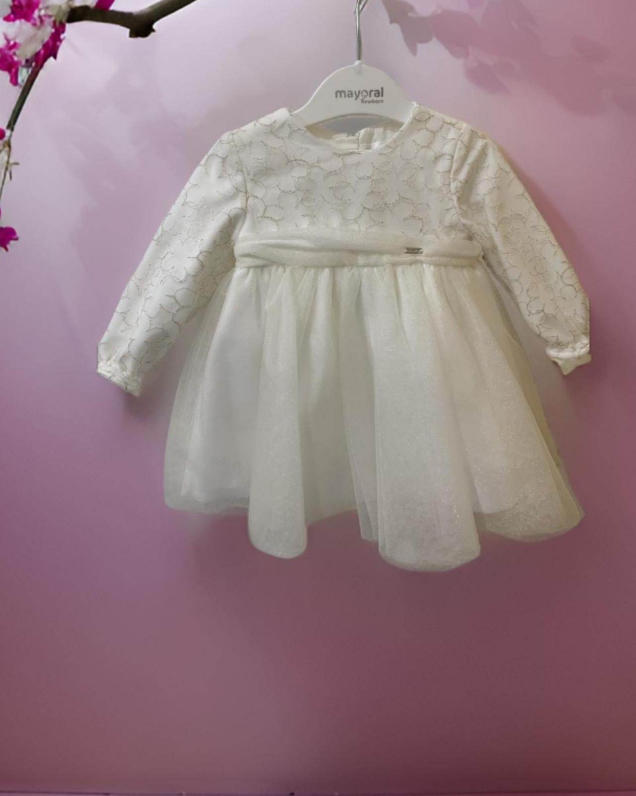 Vestito tulle ricamo neonata neonata 0-18mesi Mayoral 02855-24 - OOPS by BabyBimbo 0-16