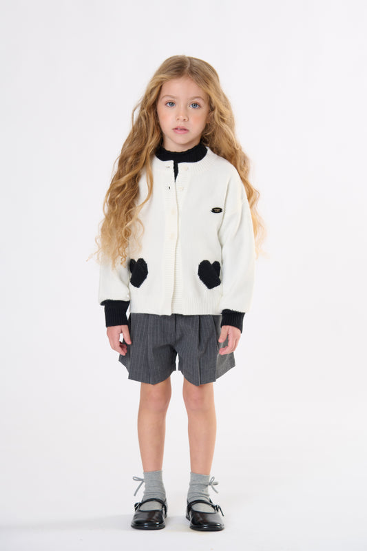 Cardigan Bambina TOBETOO – Maglia Essenziale dal Gusto Sartoriale