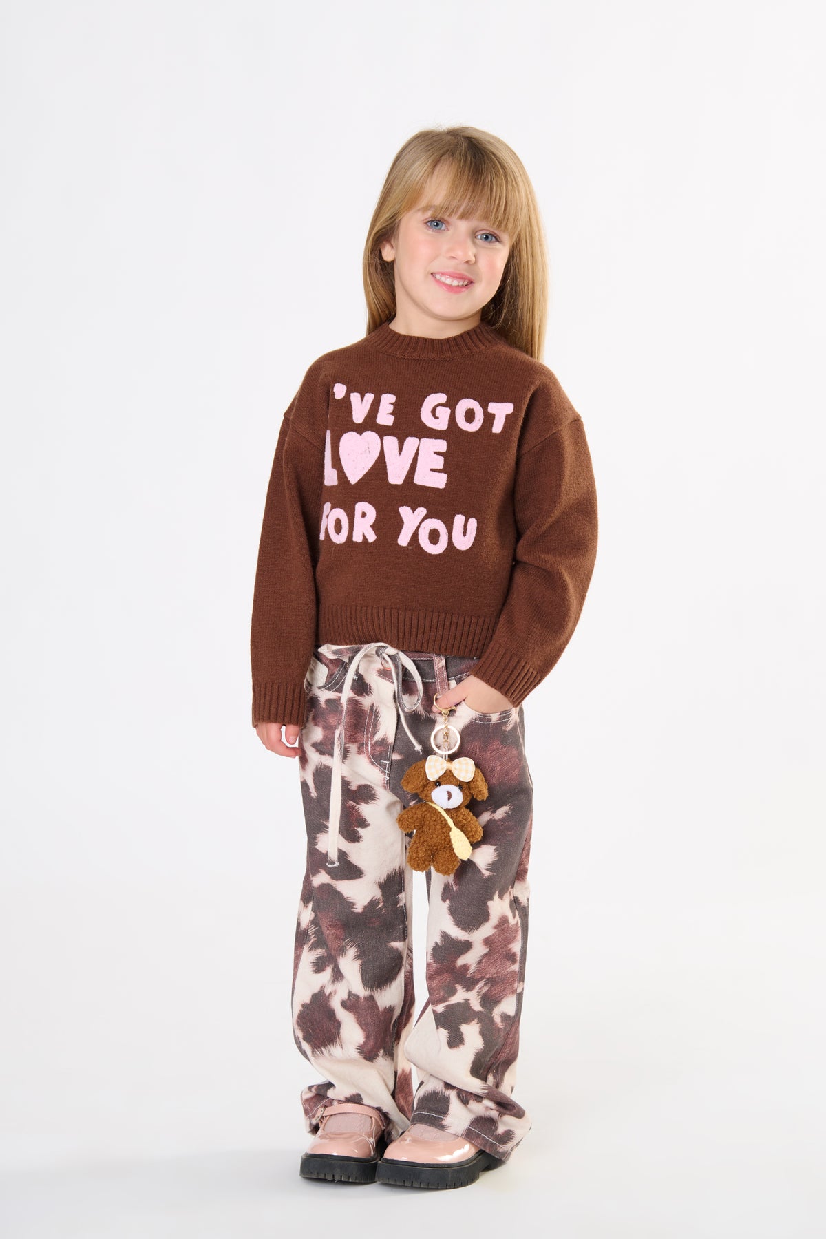 Maglione Bambina TOBETOO con Lettering Frontale – Modello Essenziale e Raffinato