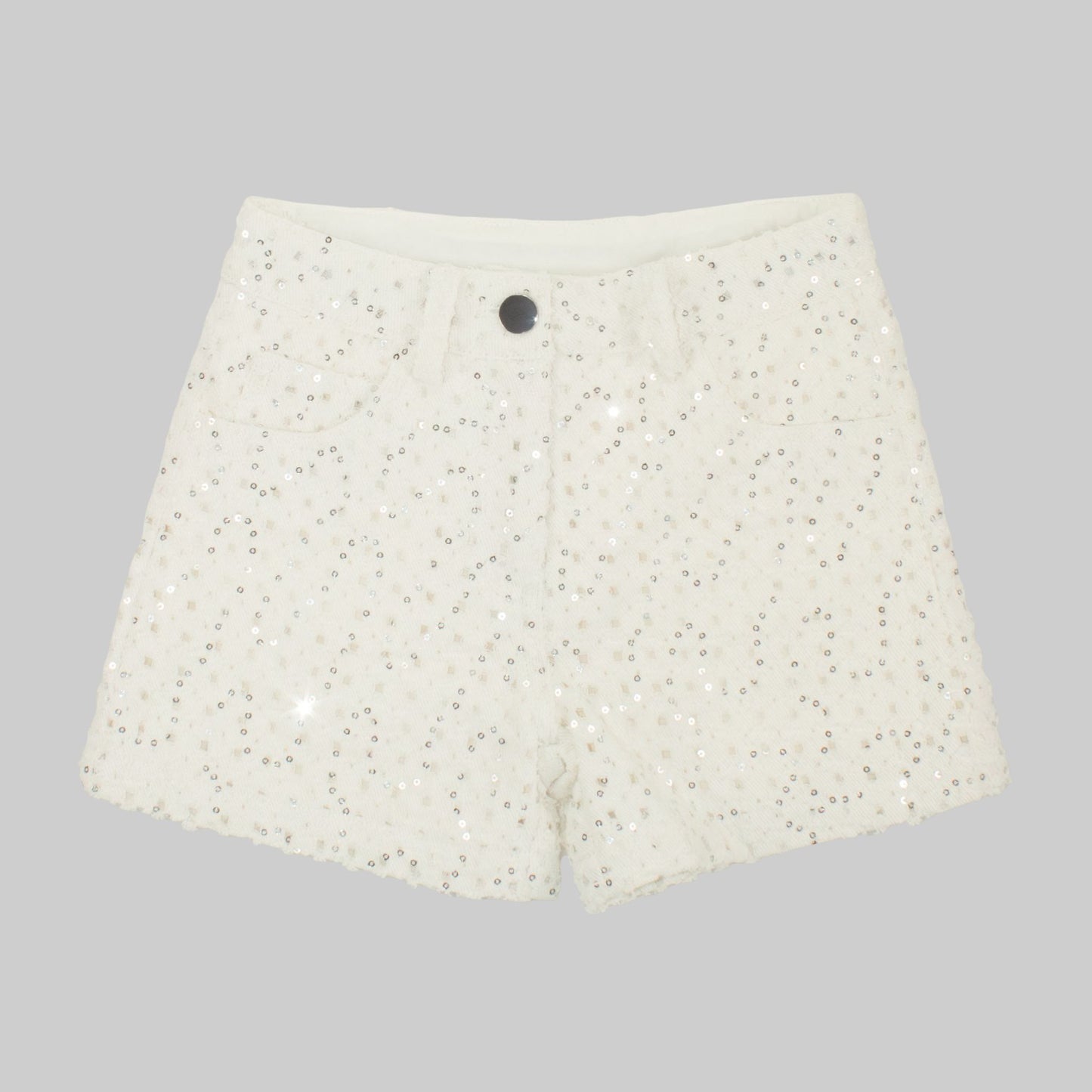 Shorts Eleganti Bimba Colore Latte con Brillantini - TOBETOO - OOPS by BabyBimbo 0-16