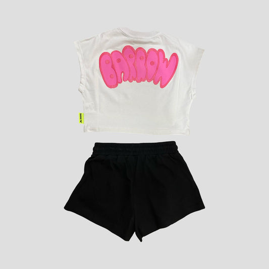 KIDS SET CROP TOP/SHORTS BOBBLE - BARROW