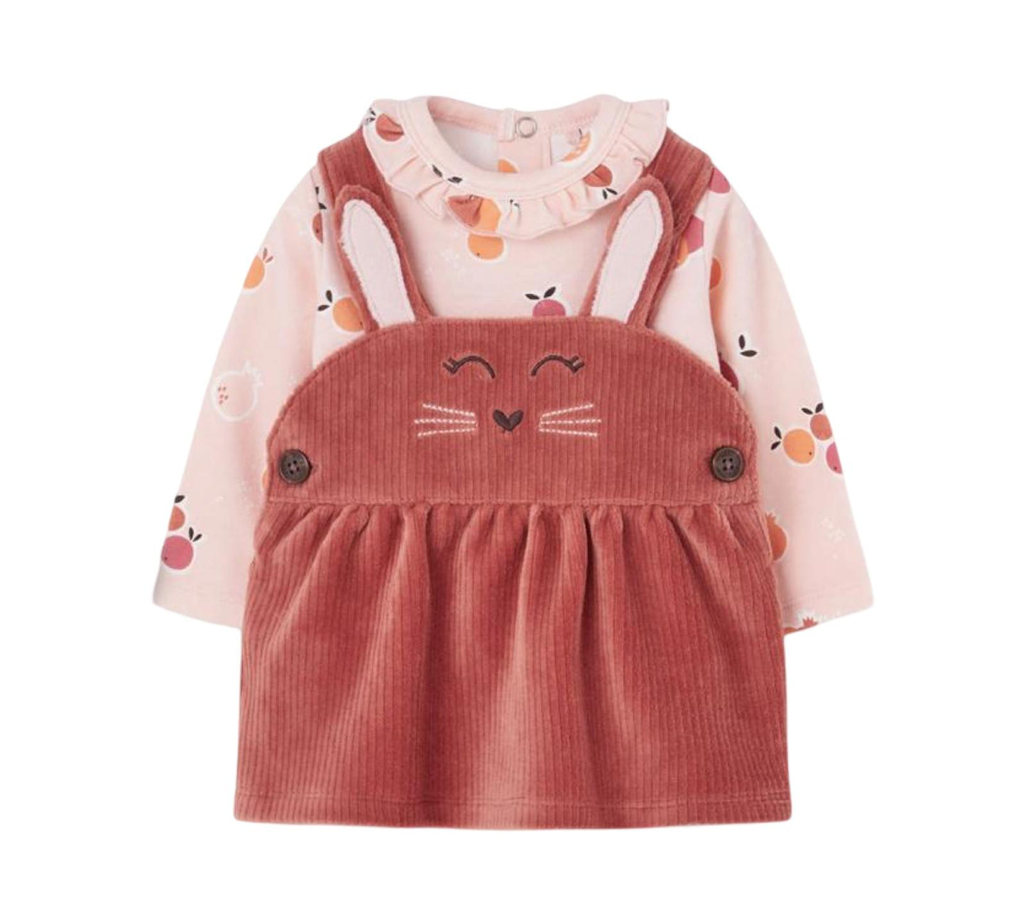 Completo neonata conigli arancione