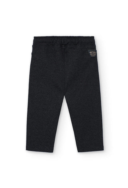 Pantalone in flanella con tascone bambino
