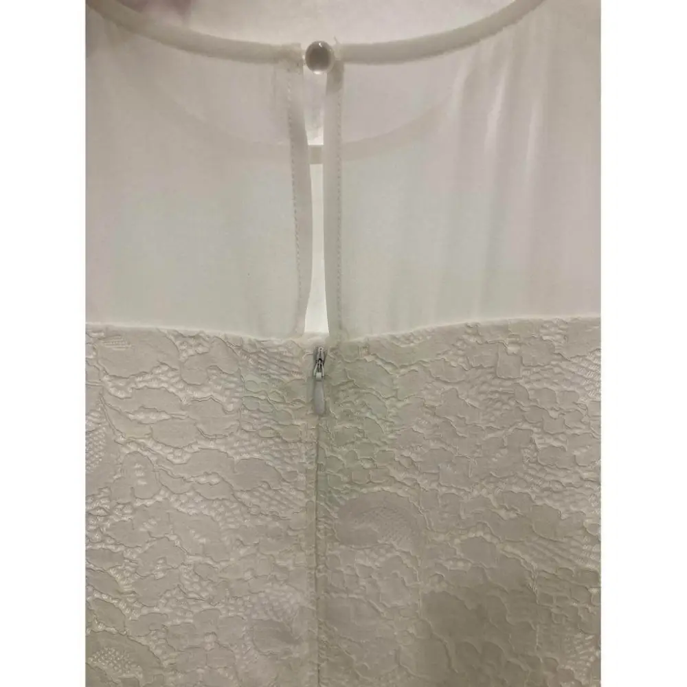 Abito Elegante in pizzo colore panna con cintura in vita per Ragazza 10anni Sarabanda 0J428 - OOPS by BabyBimbo 0-16