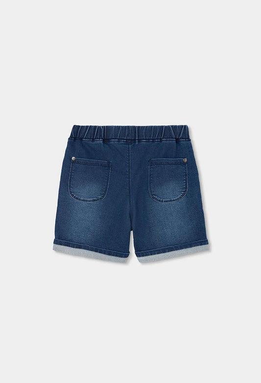 Bermuda in denim blu marino – BOBOLI