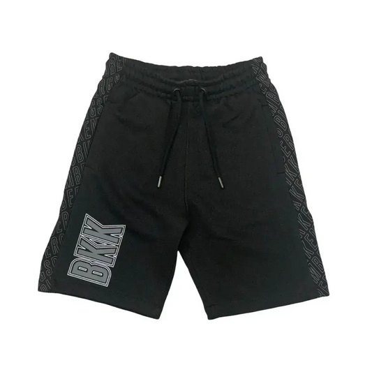 Bermuda bambino nero Bikkembergs con logo BKK e elastico in vita comodo e sportivo