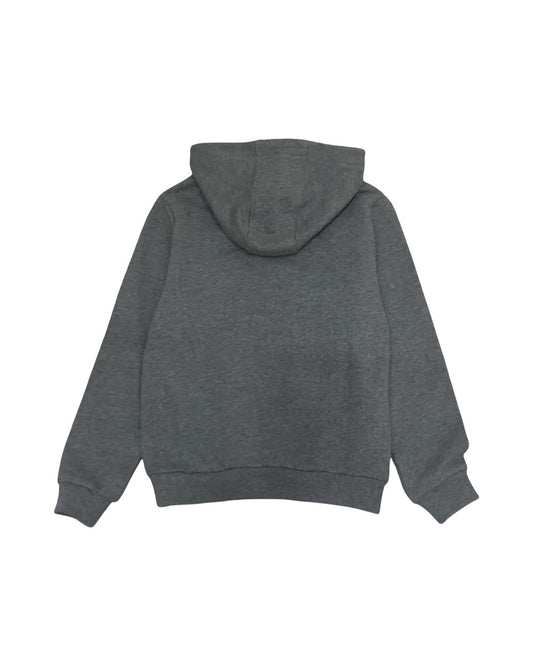 Felpa ragazzo Bikkembergs con cappuccio di colore grigio con design semplice e comodo