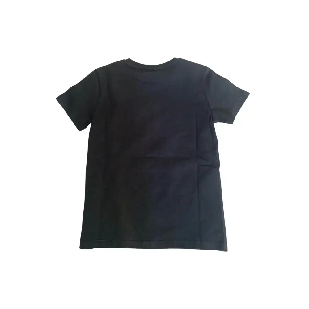 Maglietta a maniche corte Ragazzo nera firmata Bikkembergs con design semplice e confortevole