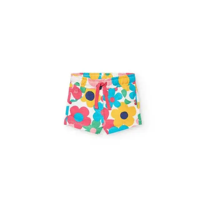 Shorts bambini Boboli con fantasia floreale colorata completo corto bambina estate