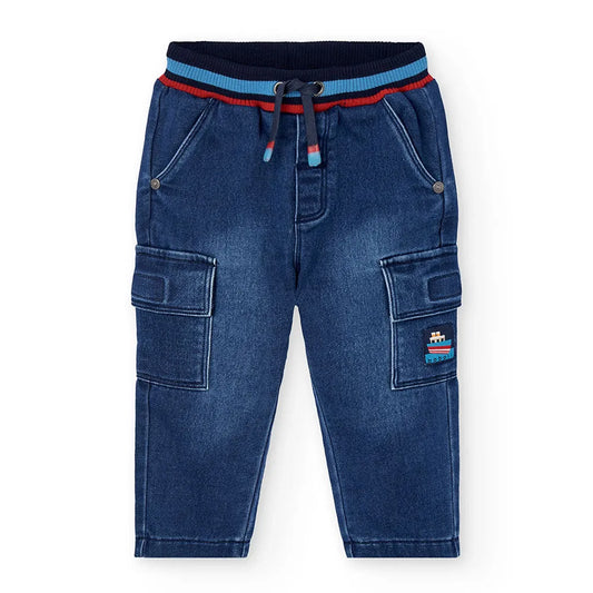 Pantalone di denim per bambino in blu