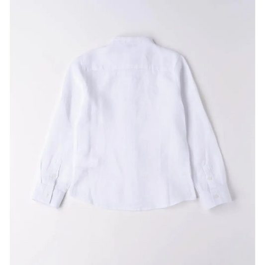 Camicia 100% lino ragazzo da 8 a 16 anni Sarabanda 06313 - OOPS by BabyBimbo 0-16
