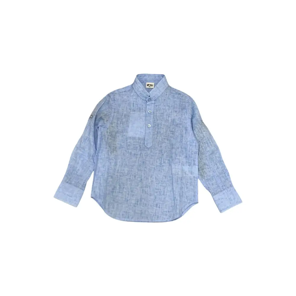 Camicia coreana Azzurro per ragazzo da 3anni a 7anni Y-CLU BYB11083 - 3anni - camicia