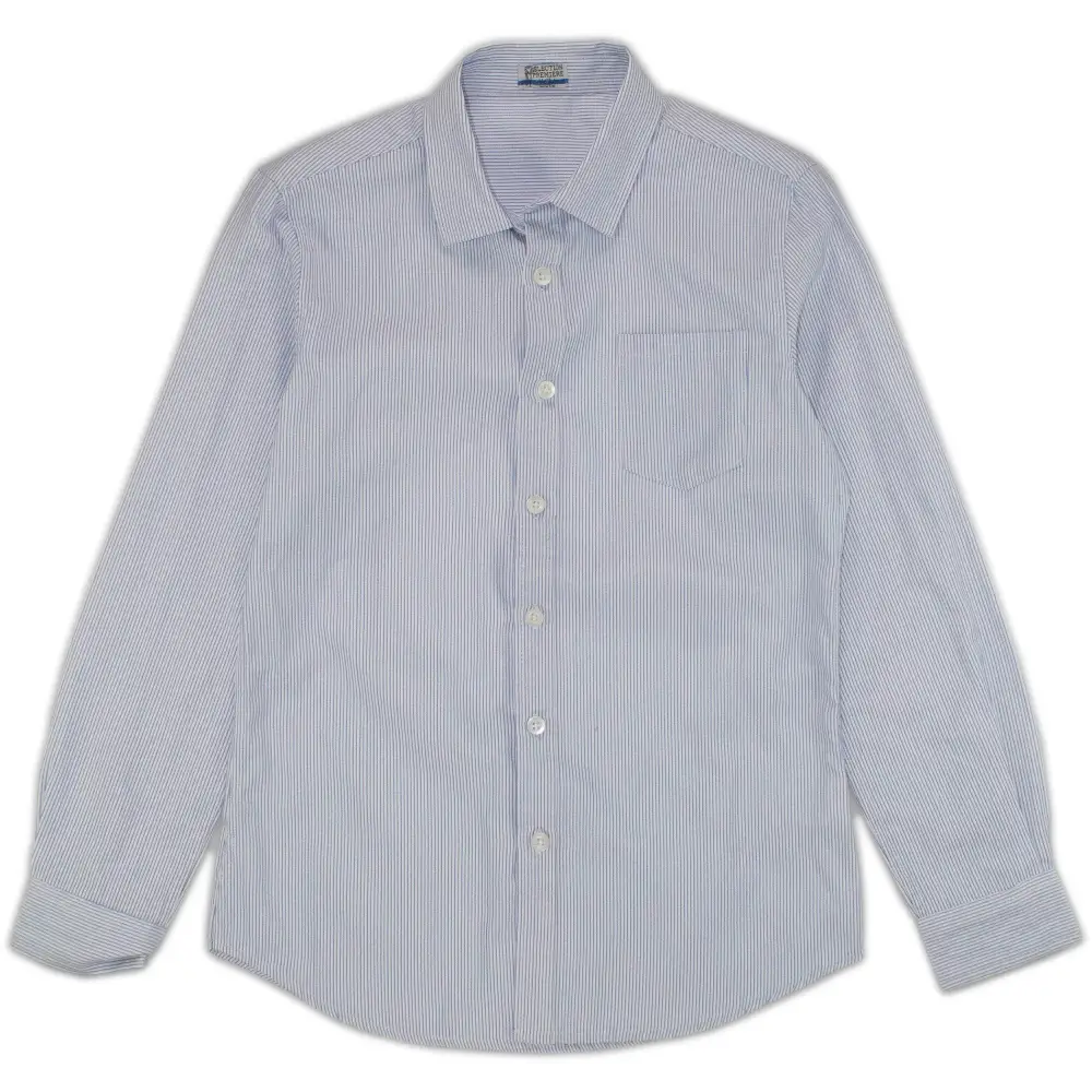 Camicia rigata celeste per bambino da 3anni a 7anni Y-Clù BYB10441 - OOPS by BabyBimbo 0-16