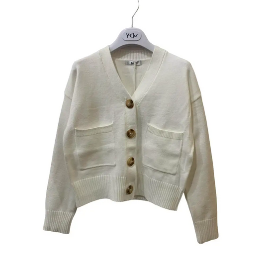 Cardigan corto per Ragazza da 8anni a 16anni Y-Clu YFJF24M259 - OOPS by BabyBimbo 0-16