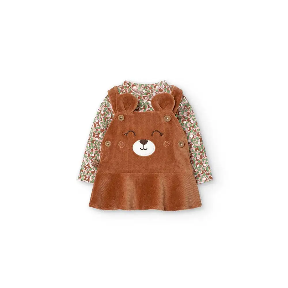 Completo 3pz body+abito+collant Orsetto Boboli 129046 - OOPS by BabyBimbo 0-16