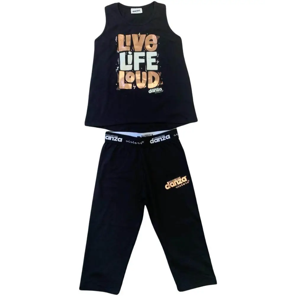 Completo Canotta+Leggings per Ragazza da 8anni a 16anni Dimensione Danza DZ24S102 - OOPS by BabyBimbo 0-16