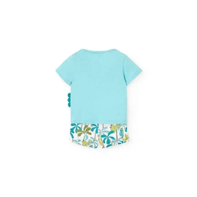 Completo corto 2pz per neonati Boboli 111137 - OOPS by BabyBimbo 0-16