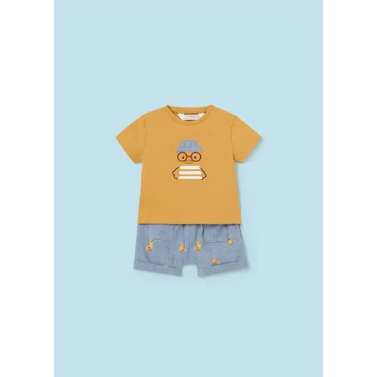Completo corto Pulcino da 2pz per Bimbo Da 0mesi A 18mesi Mayoral 1208 - OOPS by BabyBimbo 0-16