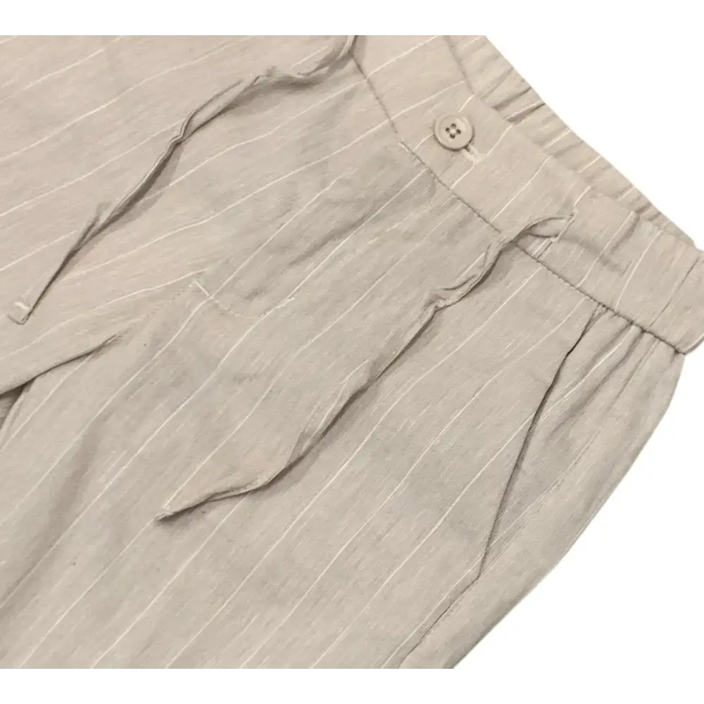 COMPLETO ELEGANTE GILET E BERMUDA BEIGE Y-CLU BYB1105 - Pantaloni