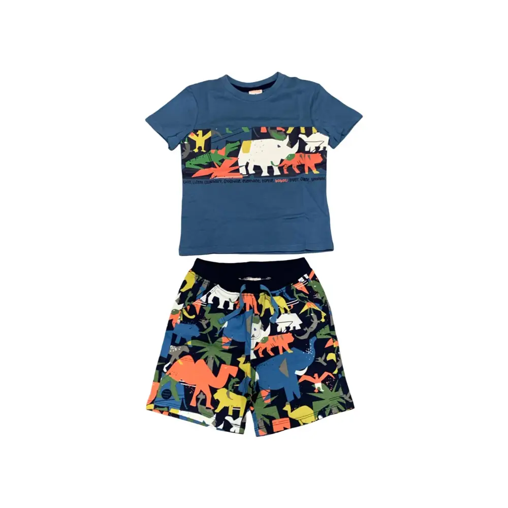 COMPLETO ESTIVO MULTICOLORE BOBOLI 301071 - 12mesi - pantaloni
