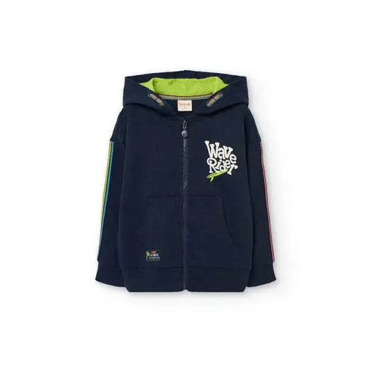 Felpa Blu per Bambino da 4anni a 10anni Boboli 531010 - OOPS by BabyBimbo 0-16