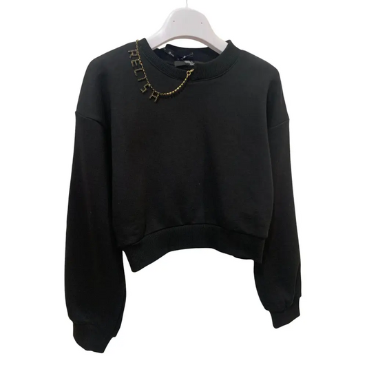 Felpa chiuso girocollo per bambina da 8anni a 16anni Relish Girl RGA241033 - OOPS by BabyBimbo 0-16