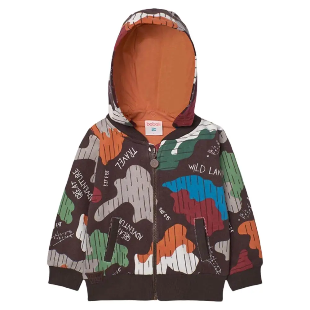 Felpa con stampa camouflage per Bambino da 18mesi a 8anni Boboli 339162 - OOPS by BabyBimbo 0-16
