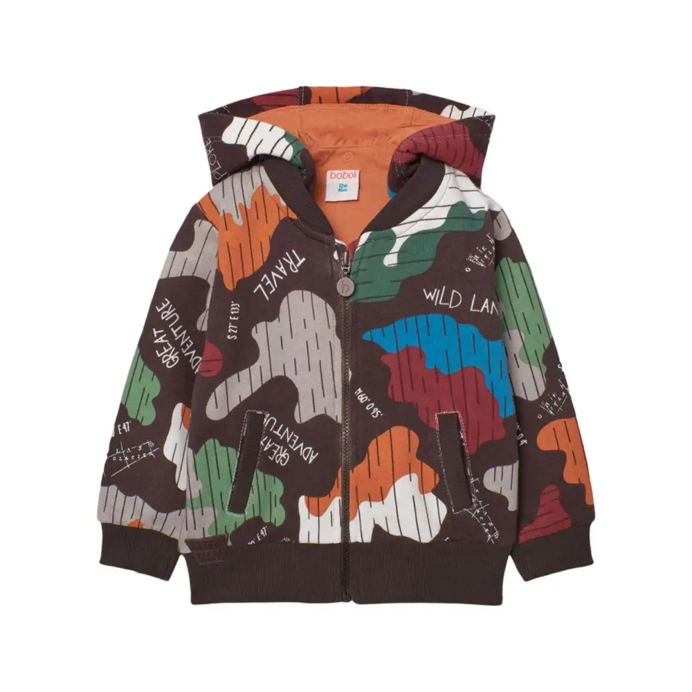 Felpa con stampa camouflage per Bambino da 18mesi a 8anni Boboli 339162 - OOPS by BabyBimbo 0-16