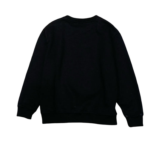 Felpa nera bambina coniglietto sul retro, ideale per il comfort quotidiano.