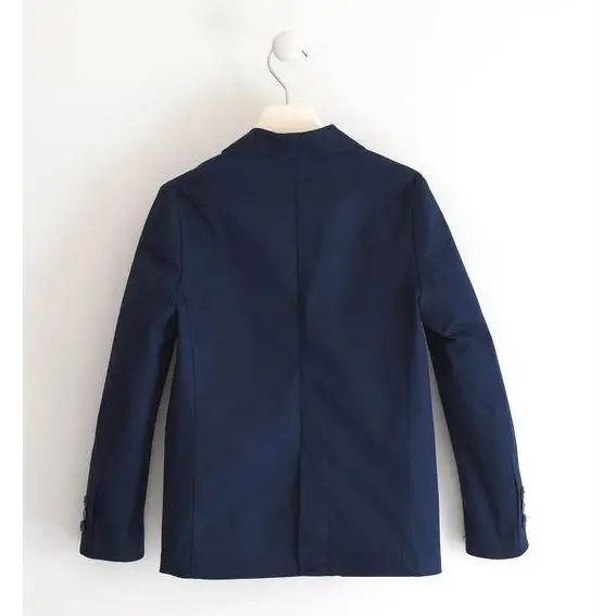 Giacca elegante bambino con spilla colore Navy Sarabanda 04320 - OOPS by BabyBimbo 0-16