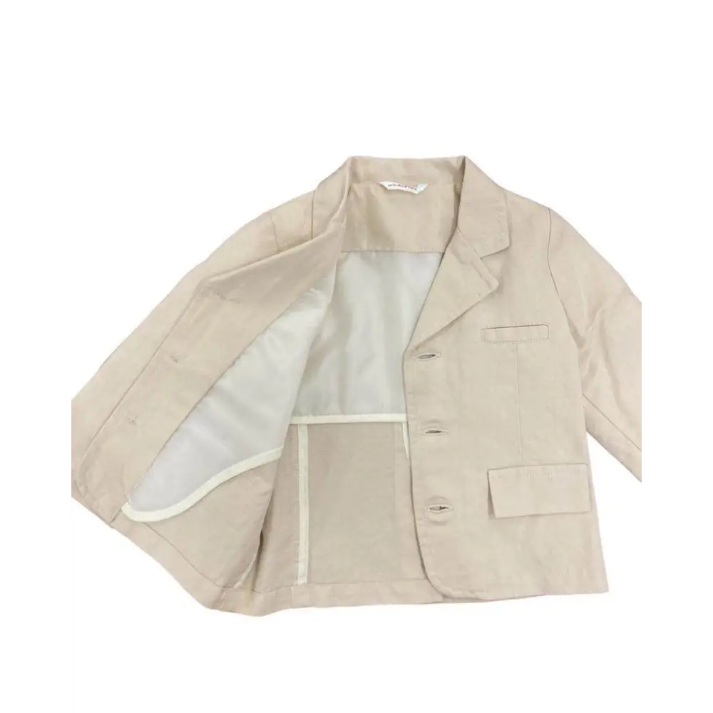 Giacca elegante beige per Bimbo Minibanda 3Q662 - OOPS by BabyBimbo 0-16