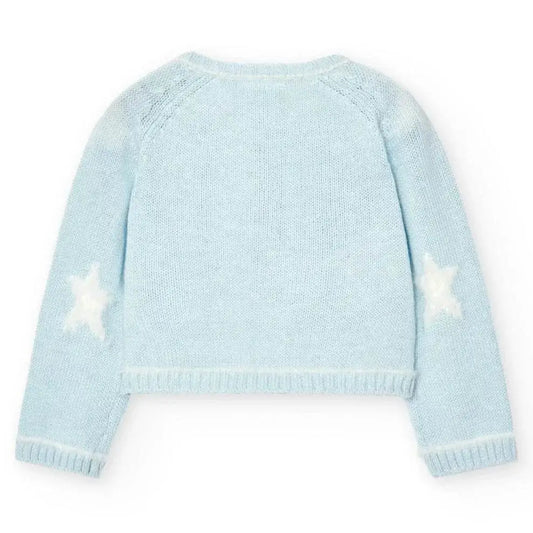 Giacchetta tricot azzurro per neonati 1-6 mesi Boboli 757010 - OOPS by BabyBimbo 0-16