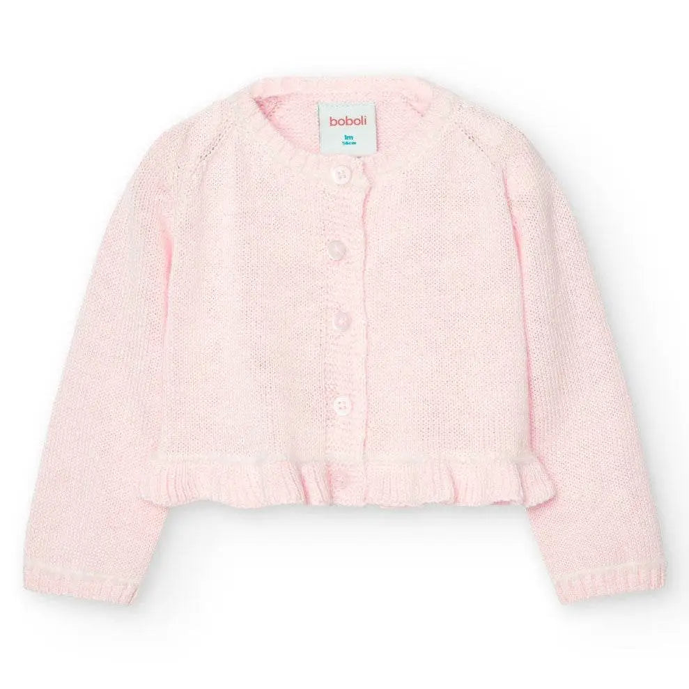 Giacchetta tricot rosa per neonate 1-6 mesi Boboli 747019 - OOPS by BabyBimbo 0-16
